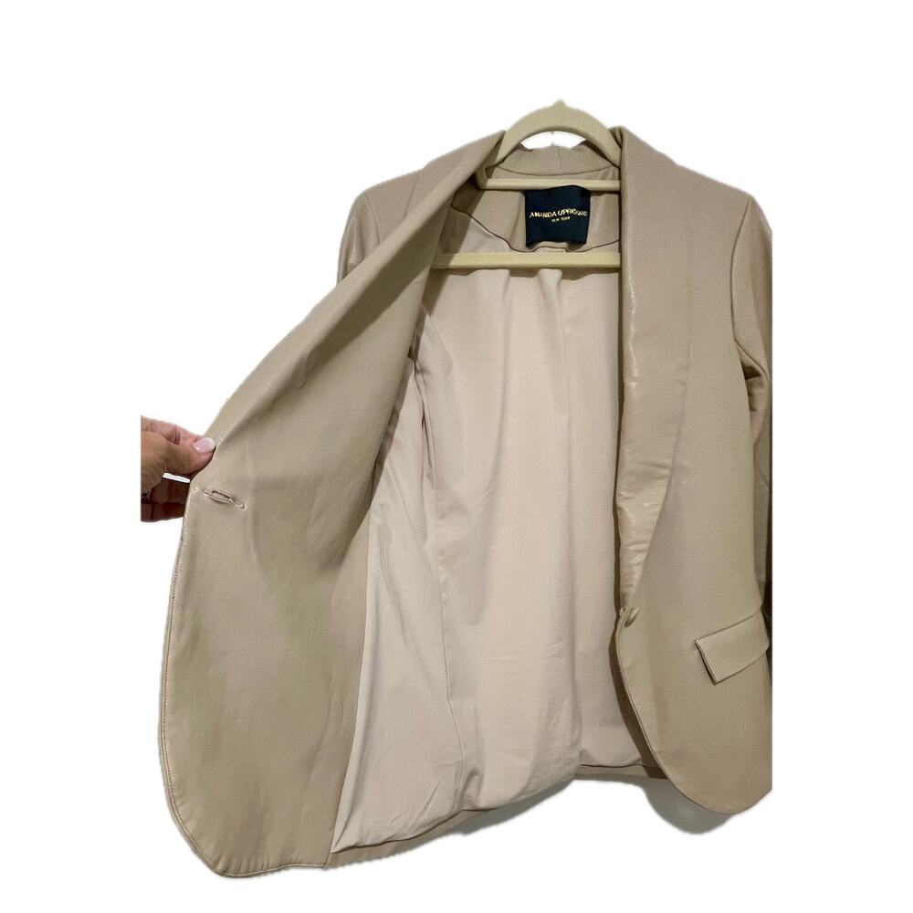 Amanda Uprichard Tan Jane Blazer Size Small - Picture 12 of 16